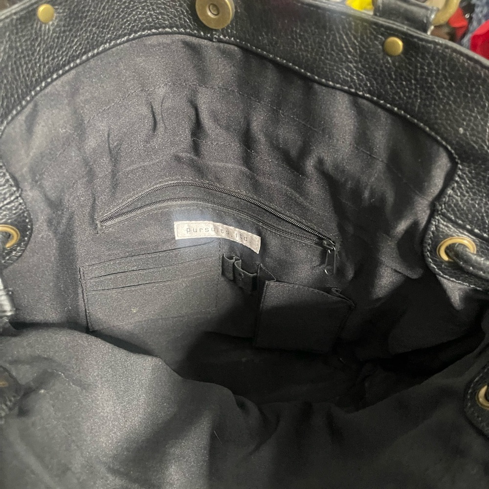 Pursuits - Multi Leather and Suede Patchwork Shoulder bag - Picture 3 of 5